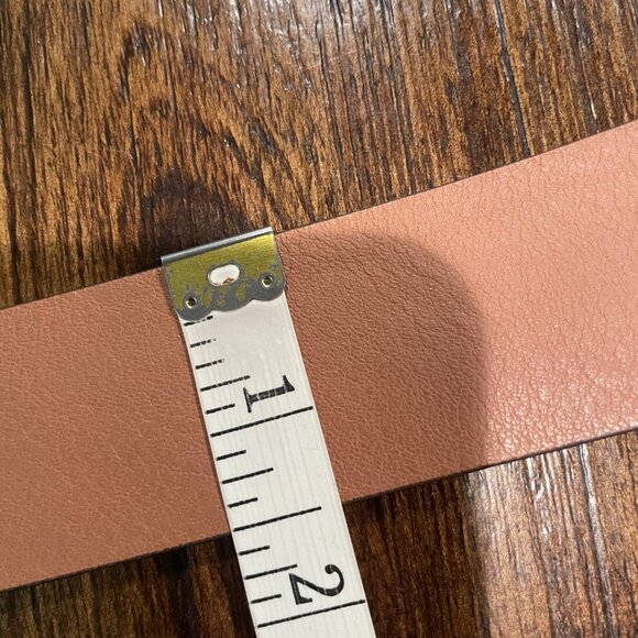 NWT Flawed J.Crew Women's XL Oval Buckle Belt Italian Leather Rich Toffee Brown - Picture 13 of 16